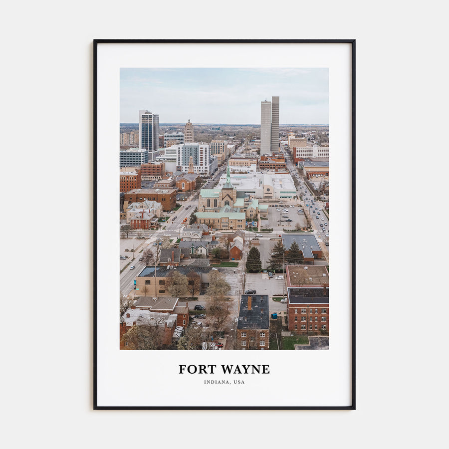 Fort Wayne Portrait Color Poster