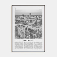 Fort Wayne Travel B&W No 1 Poster
