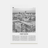 Fort Wayne Travel B&W No 1 Poster
