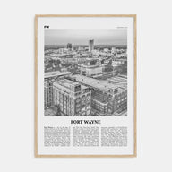 Fort Wayne Travel B&W No 1 Poster