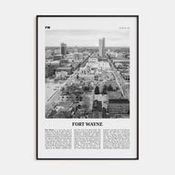 Fort Wayne Travel B&W No 2 Poster