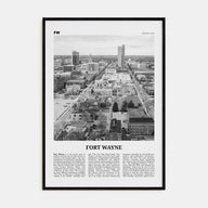 Fort Wayne Travel B&W No 2 Poster