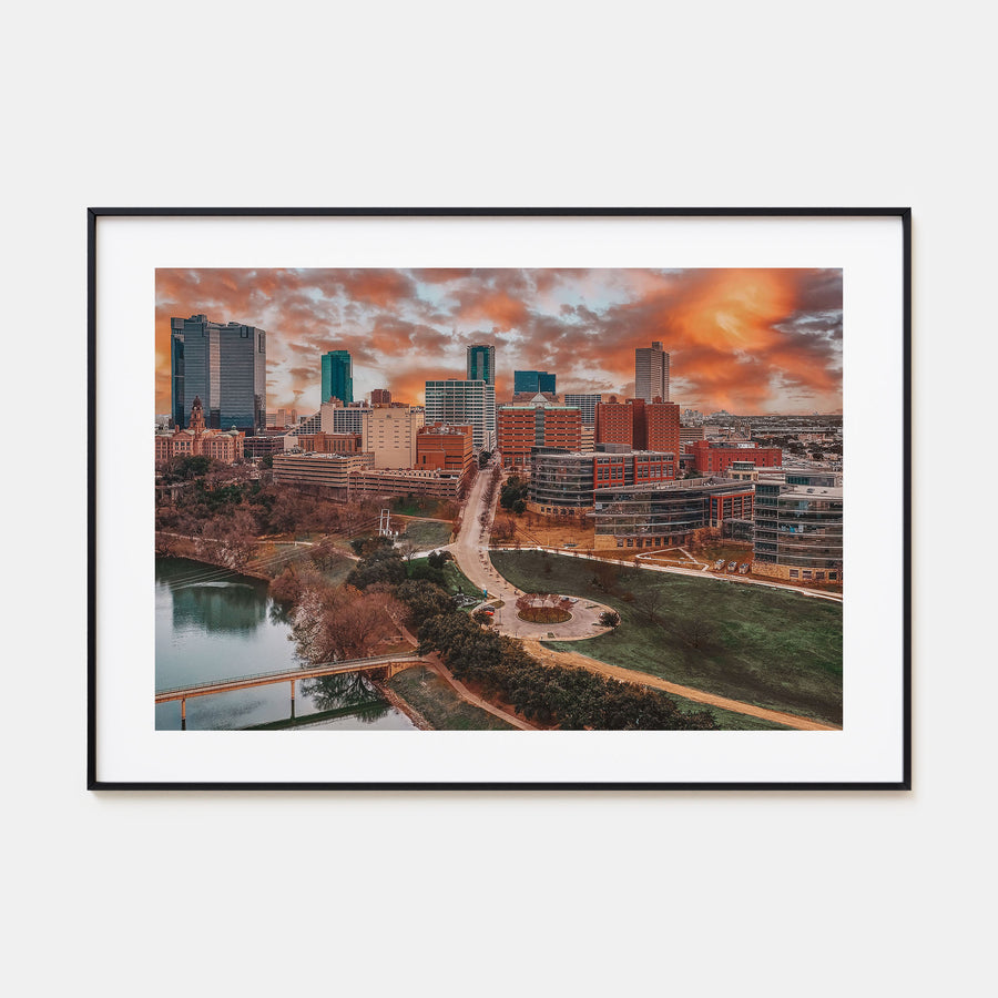 Fort Worth Landscape Color Poster