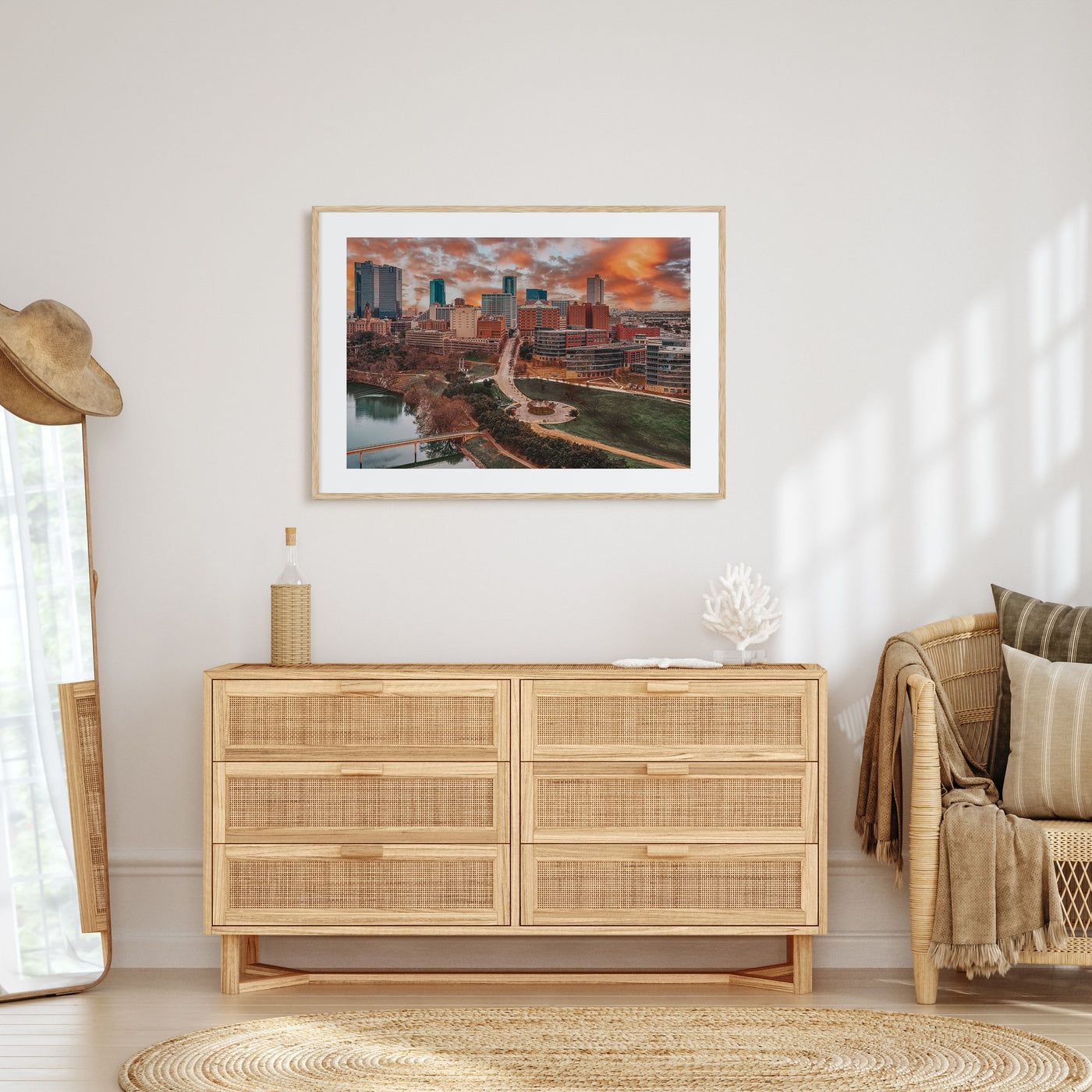 Fort Worth Landscape Color Poster
