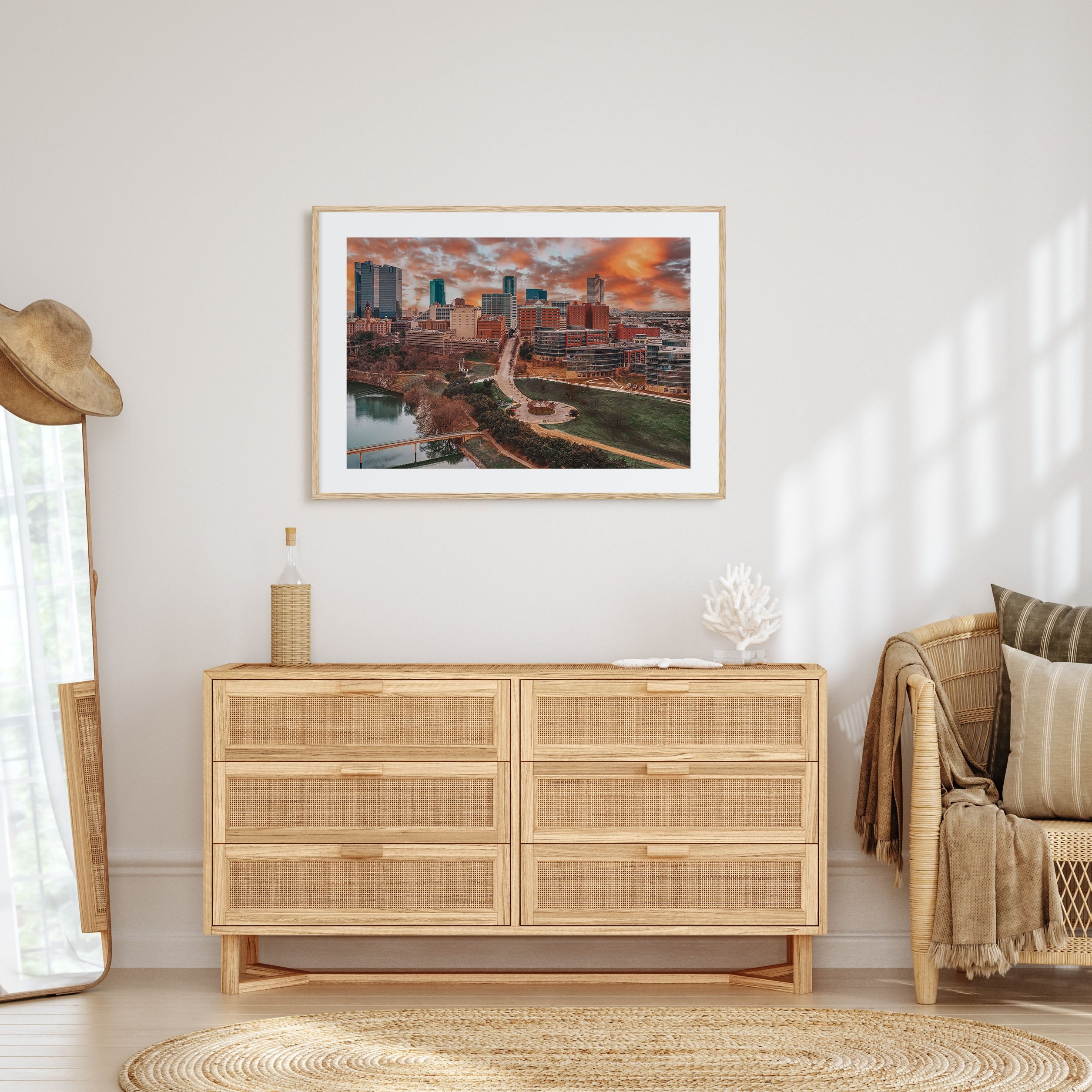 Fort Worth Landscape Color Poster