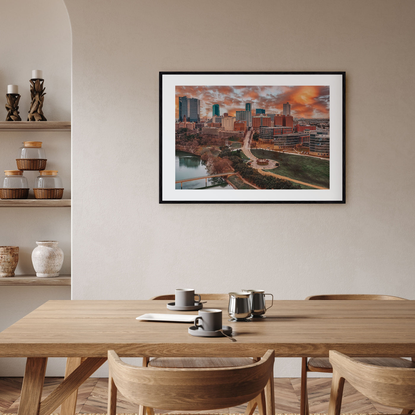 Fort Worth Landscape Color Poster