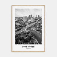 Fort Worth Portrait B&W No 1 Poster