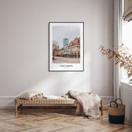Fort Worth Portrait Color No 1 Poster