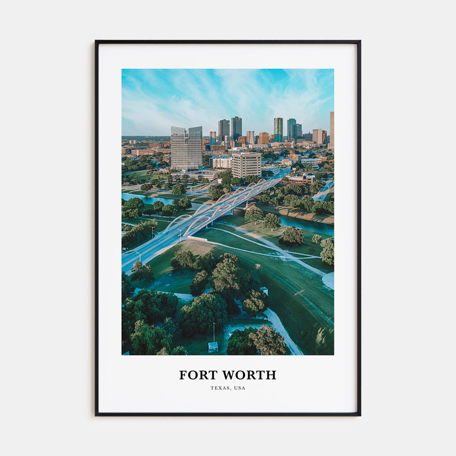 Fort Worth Portrait Color No 2 Poster