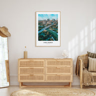 Fort Worth Portrait Color No 2 Poster