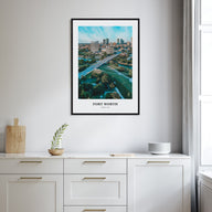 Fort Worth Portrait Color No 2 Poster