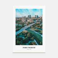 Fort Worth Portrait Color No 2 Poster