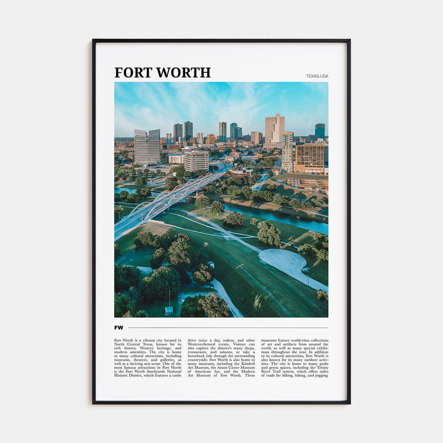 Fort Worth Travel Color No 2 Poster