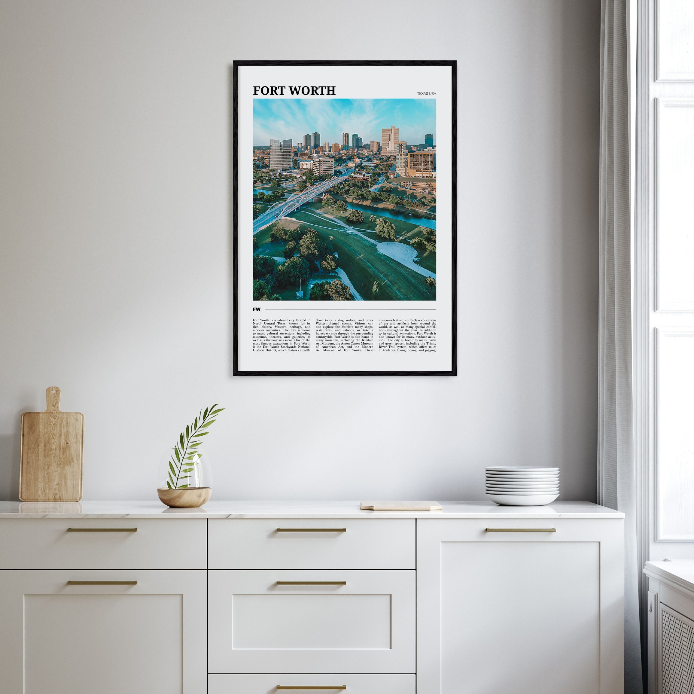 Fort Worth Travel Color No 2 Poster