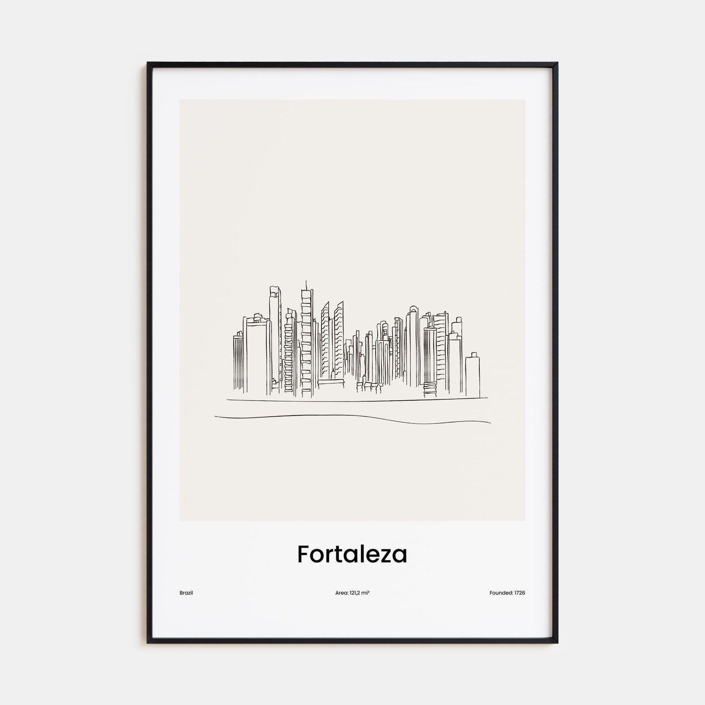 Fortaleza Drawn Poster