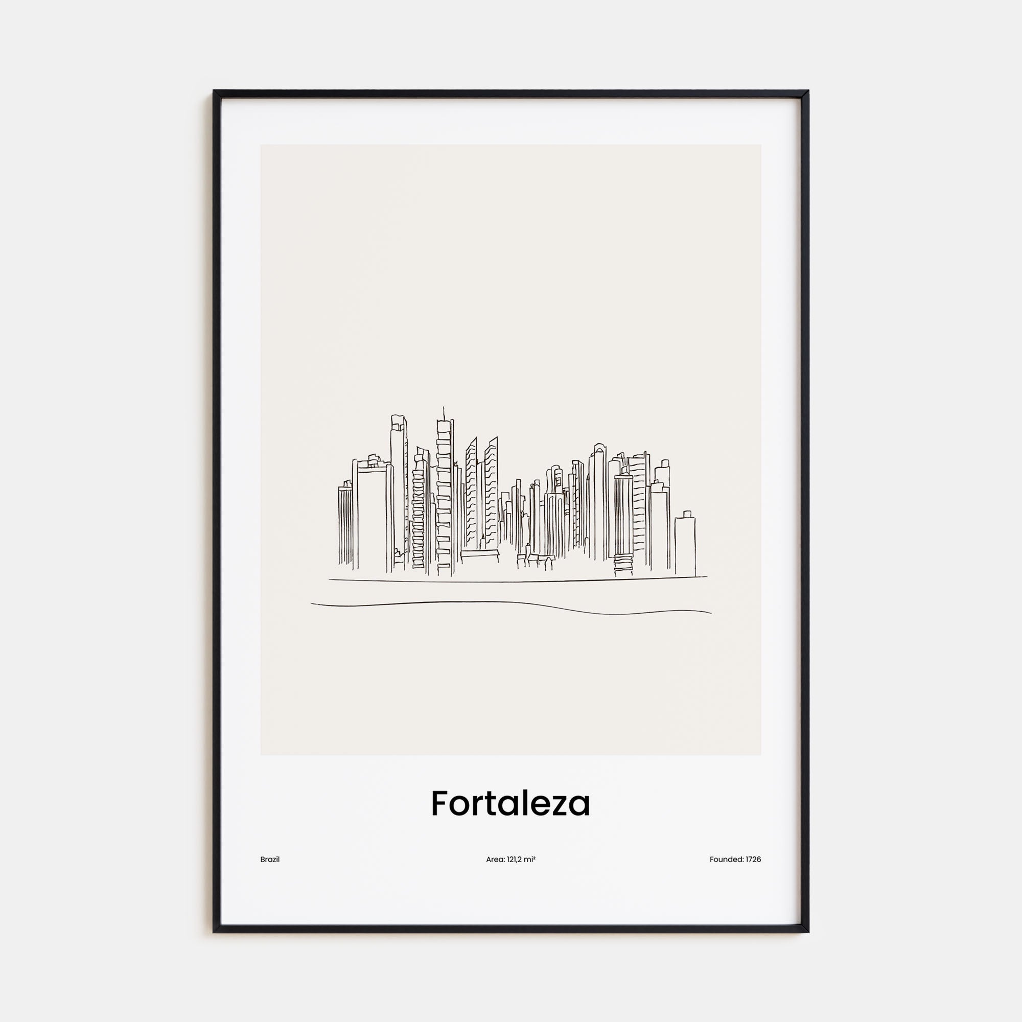 Fortaleza Drawn Poster