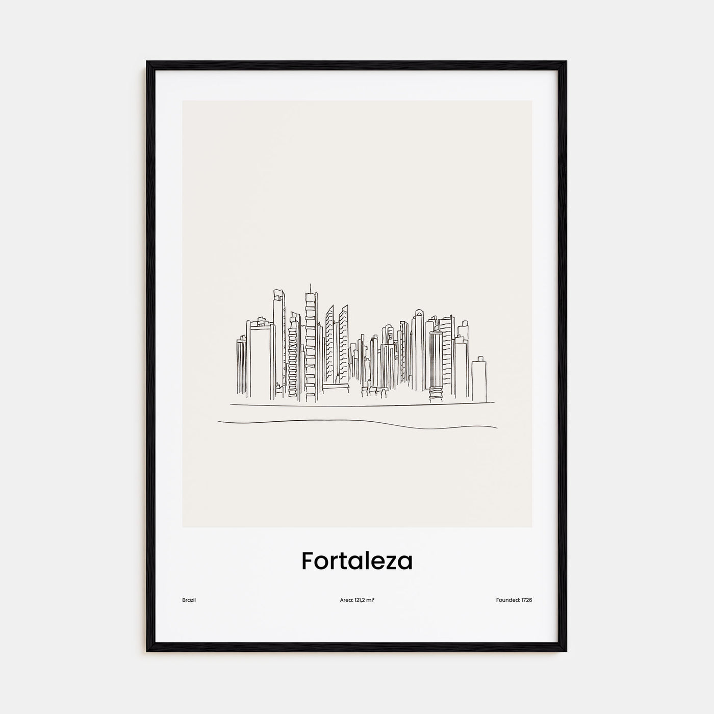 Fortaleza Drawn Poster