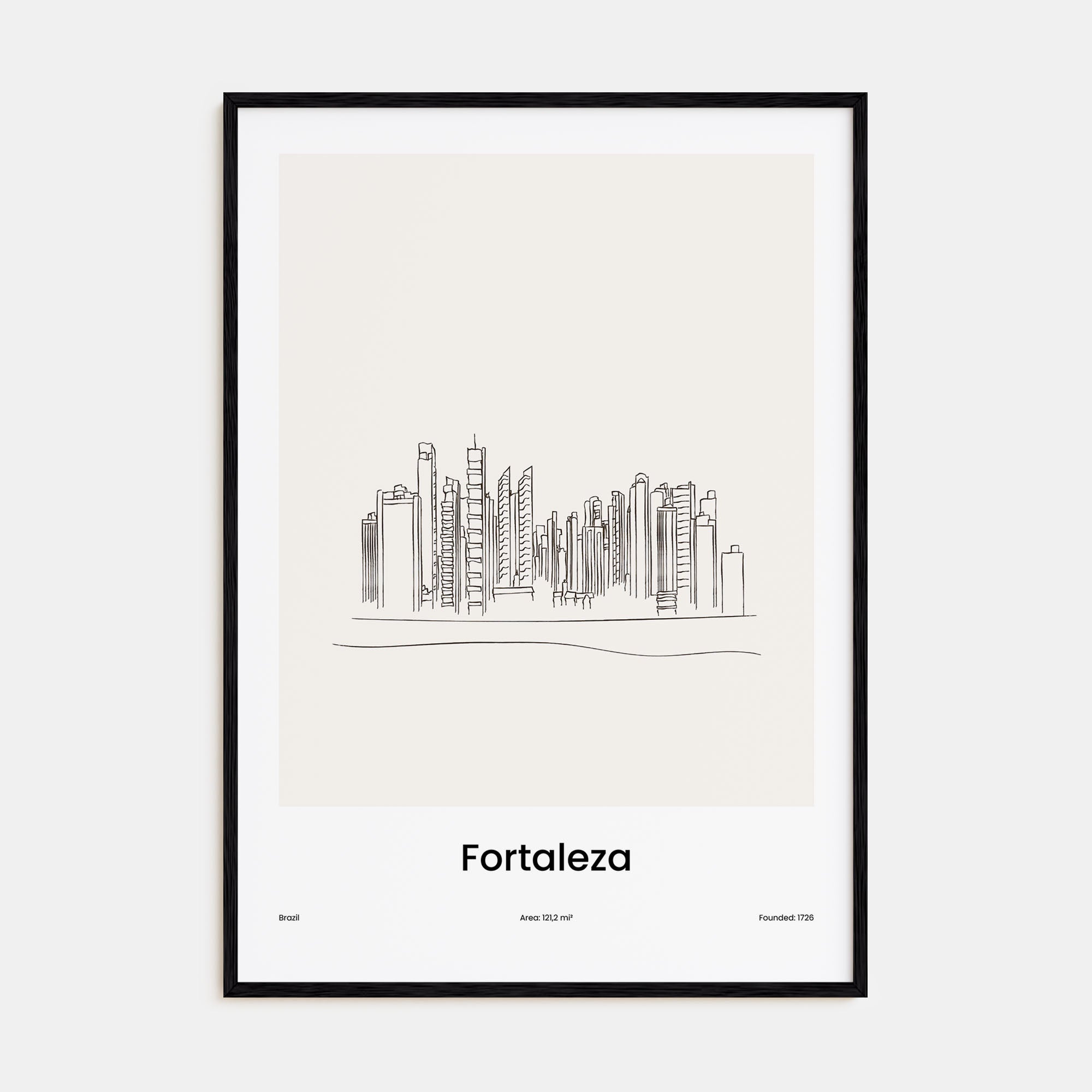 Fortaleza Drawn Poster