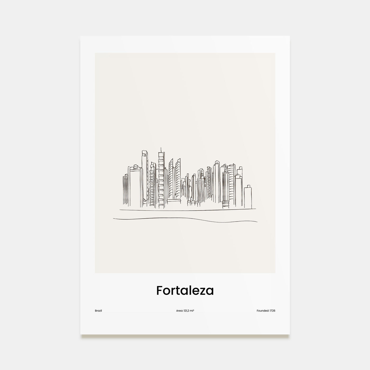 Fortaleza Drawn Poster