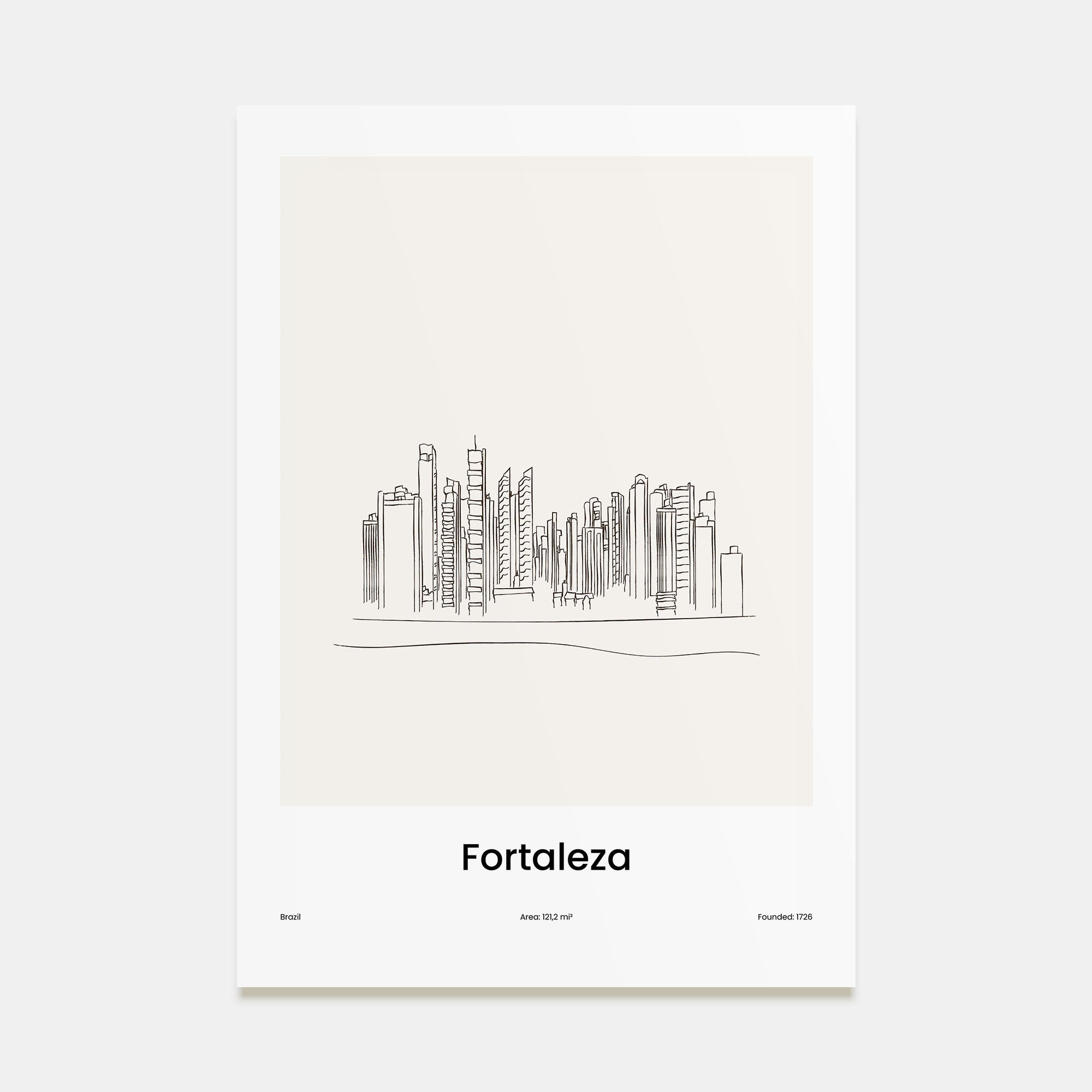 Fortaleza Drawn Poster