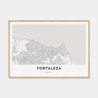 Fortaleza Map Landscape Poster