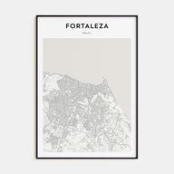 Fortaleza Map Portrait Poster