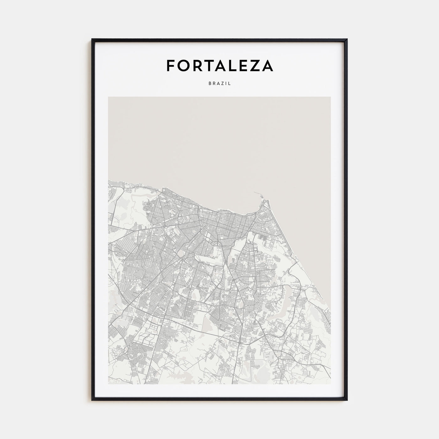 Fortaleza Map Portrait Poster