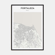 Fortaleza Map Portrait Poster