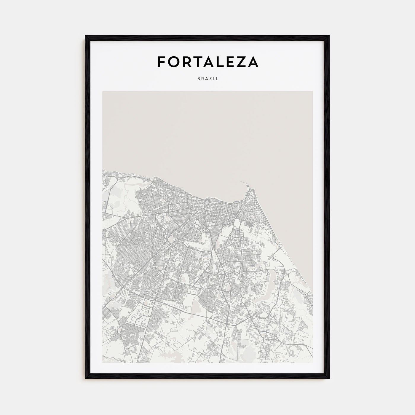 Fortaleza Map Portrait Poster