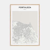 Fortaleza Map Portrait Poster