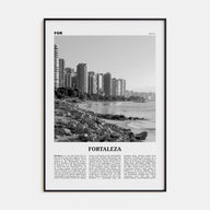 Fortaleza Travel B&W Poster