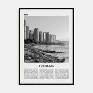 Fortaleza Travel B&W Poster