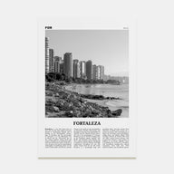 Fortaleza Travel B&W Poster