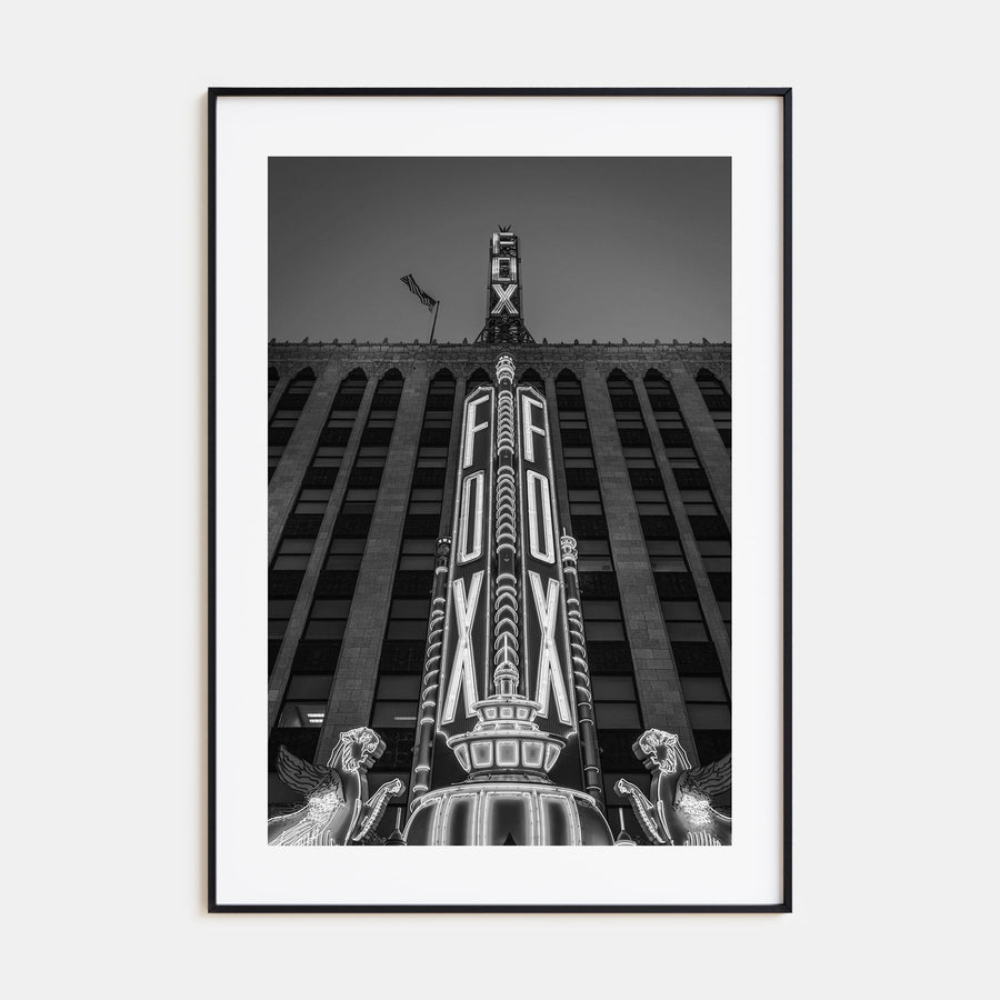 Fox Theater Photo B&W Poster