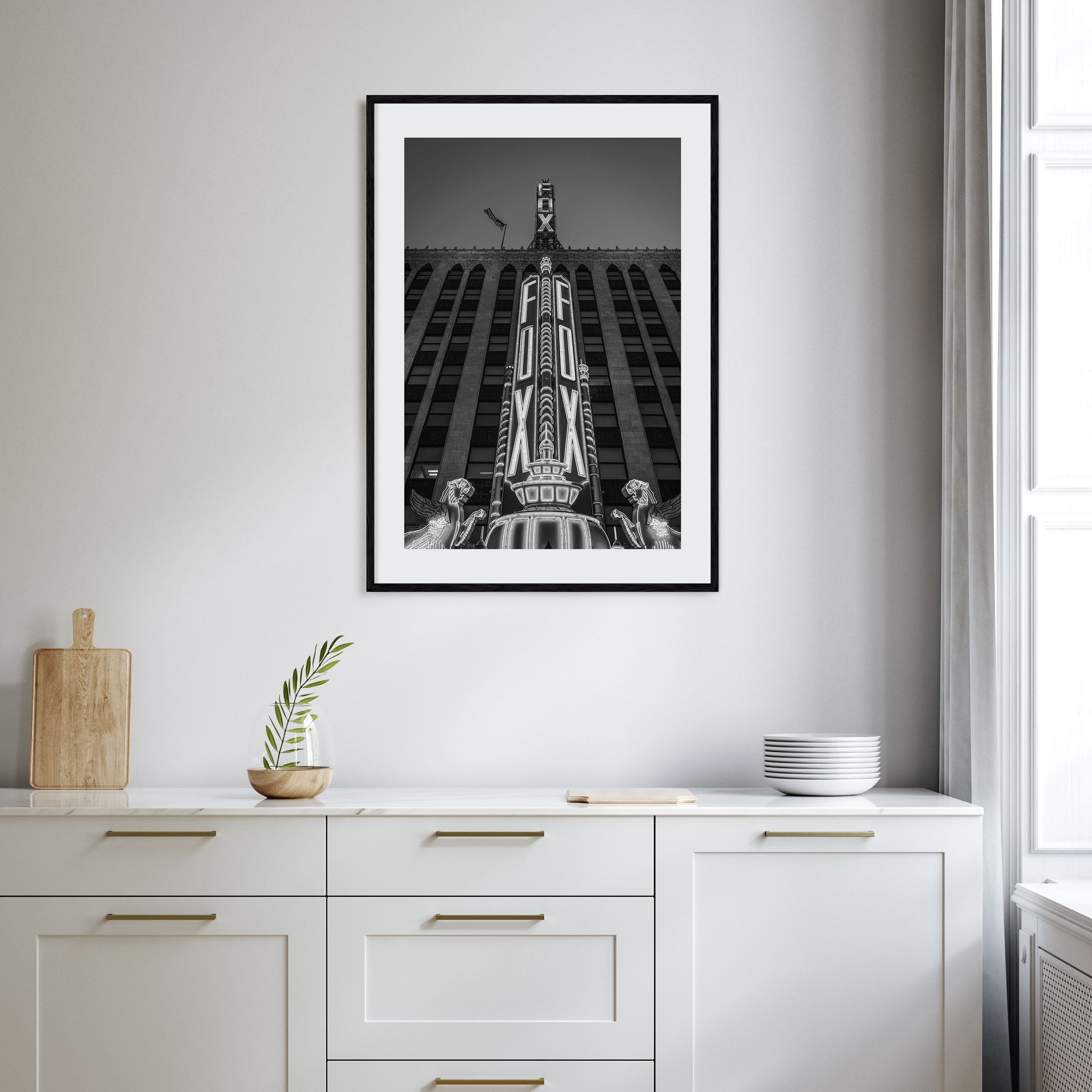 Fox Theater Photo B&W Poster