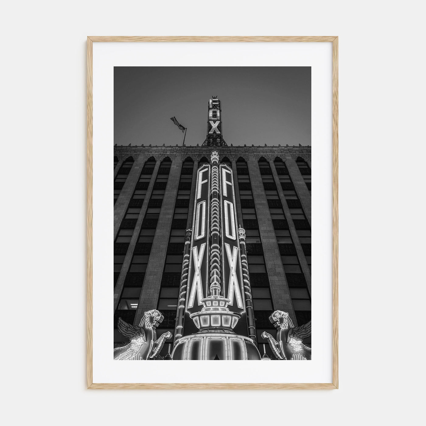 Fox Theater Photo B&W Poster