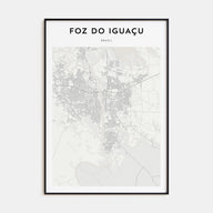 Foz do Iguaçu Map Portrait Poster