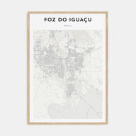 Foz do Iguaçu Map Portrait Poster