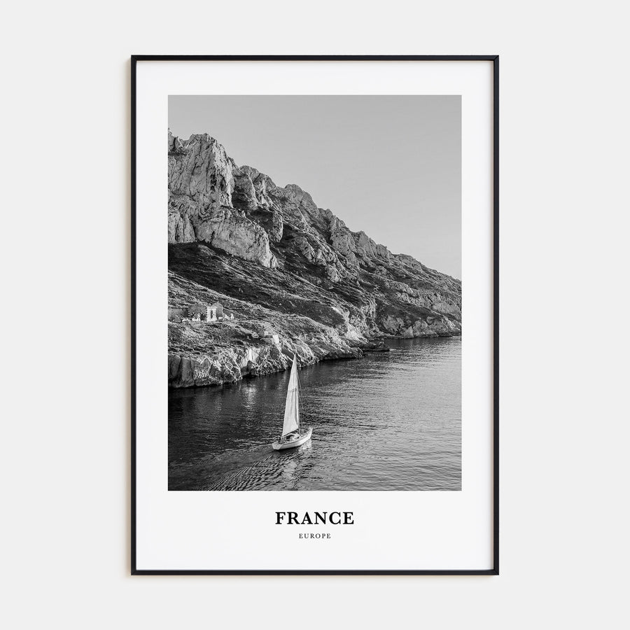 France Portrait B&W No 1 Poster