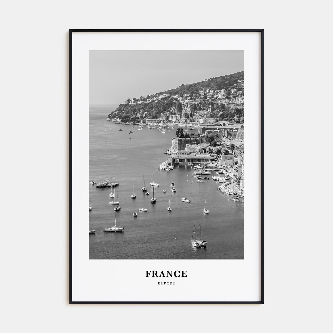 France Portrait B&W No 2 Poster