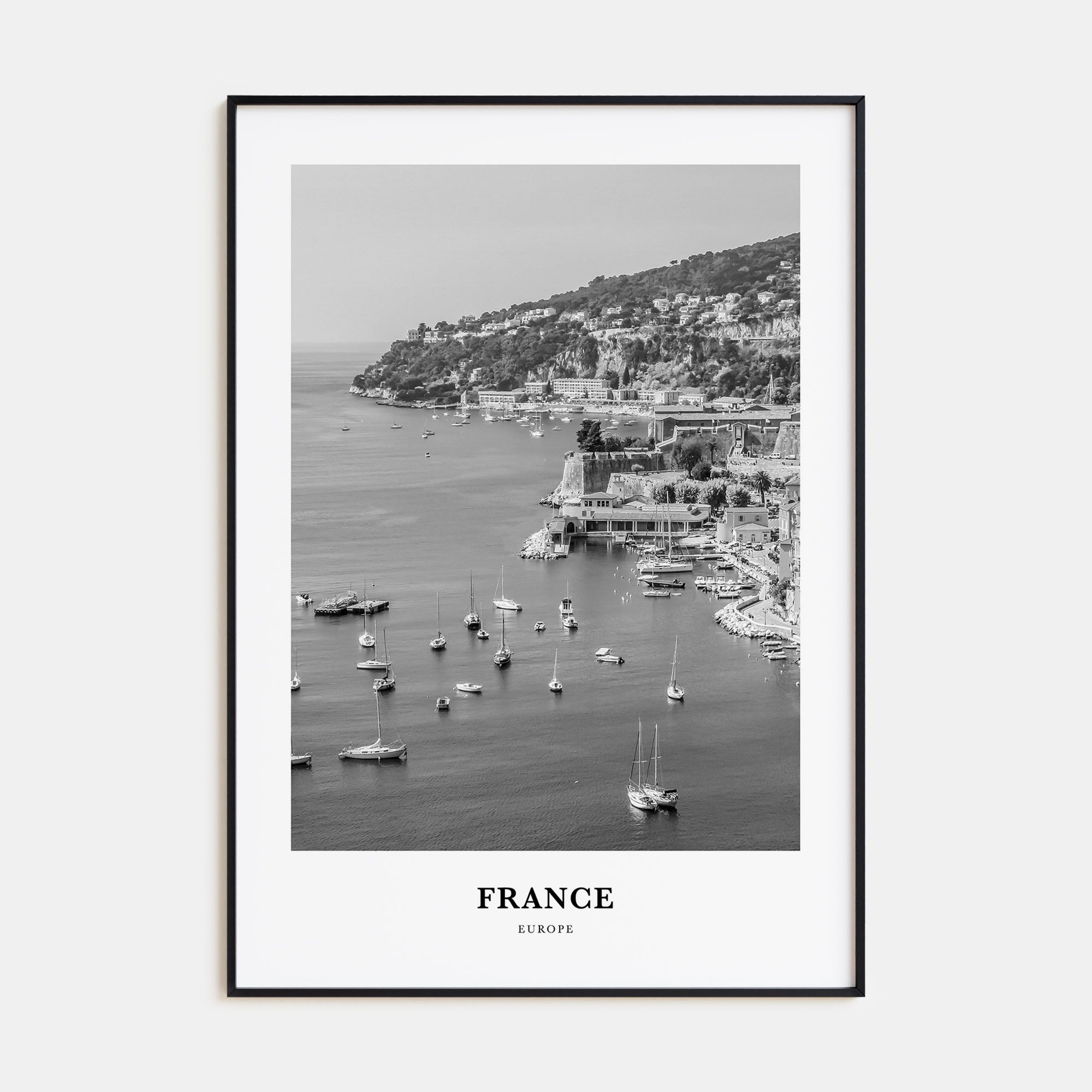 France Portrait B&W No 2 Poster