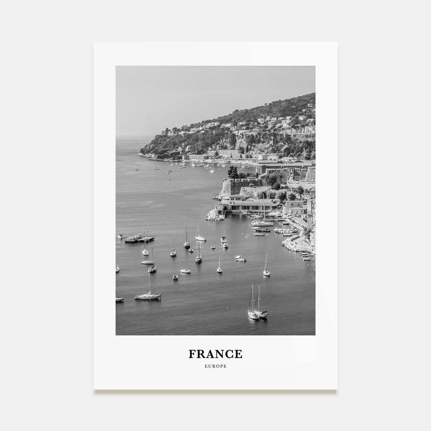 France Portrait B&W No 2 Poster