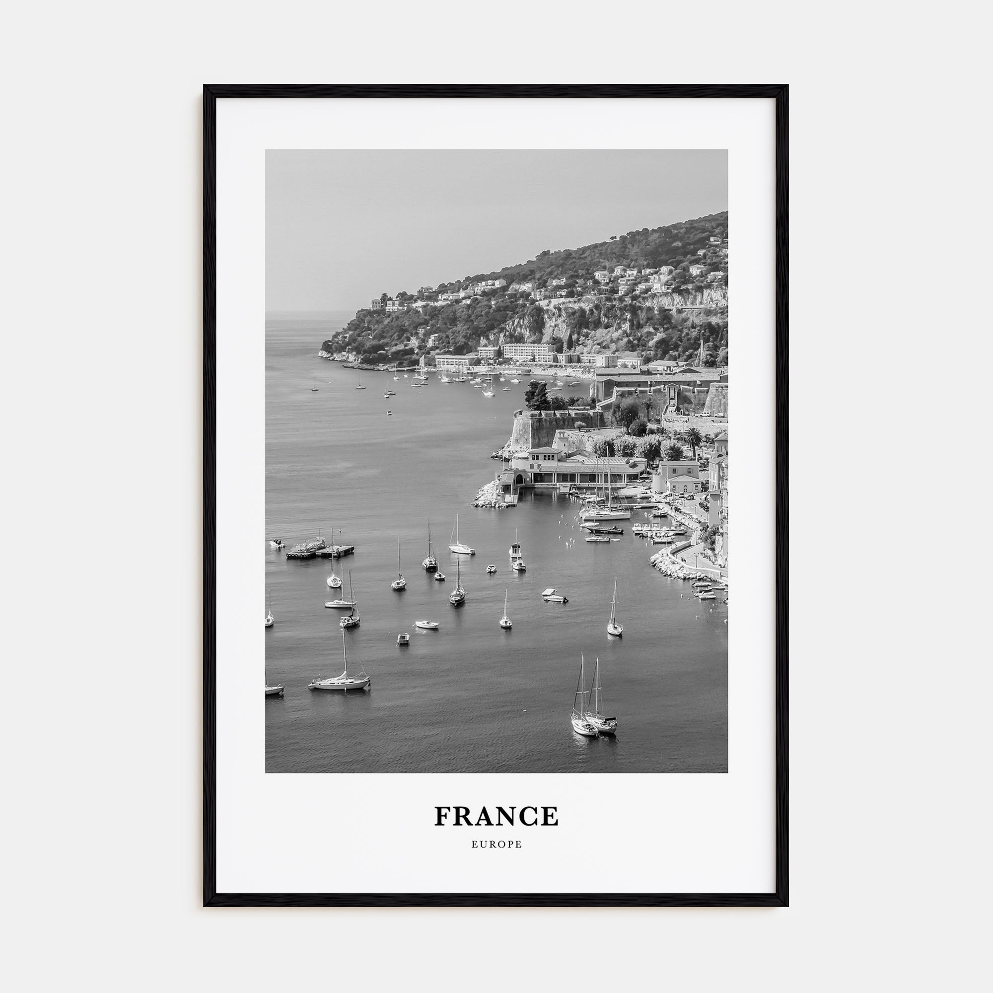 France Portrait B&W No 2 Poster