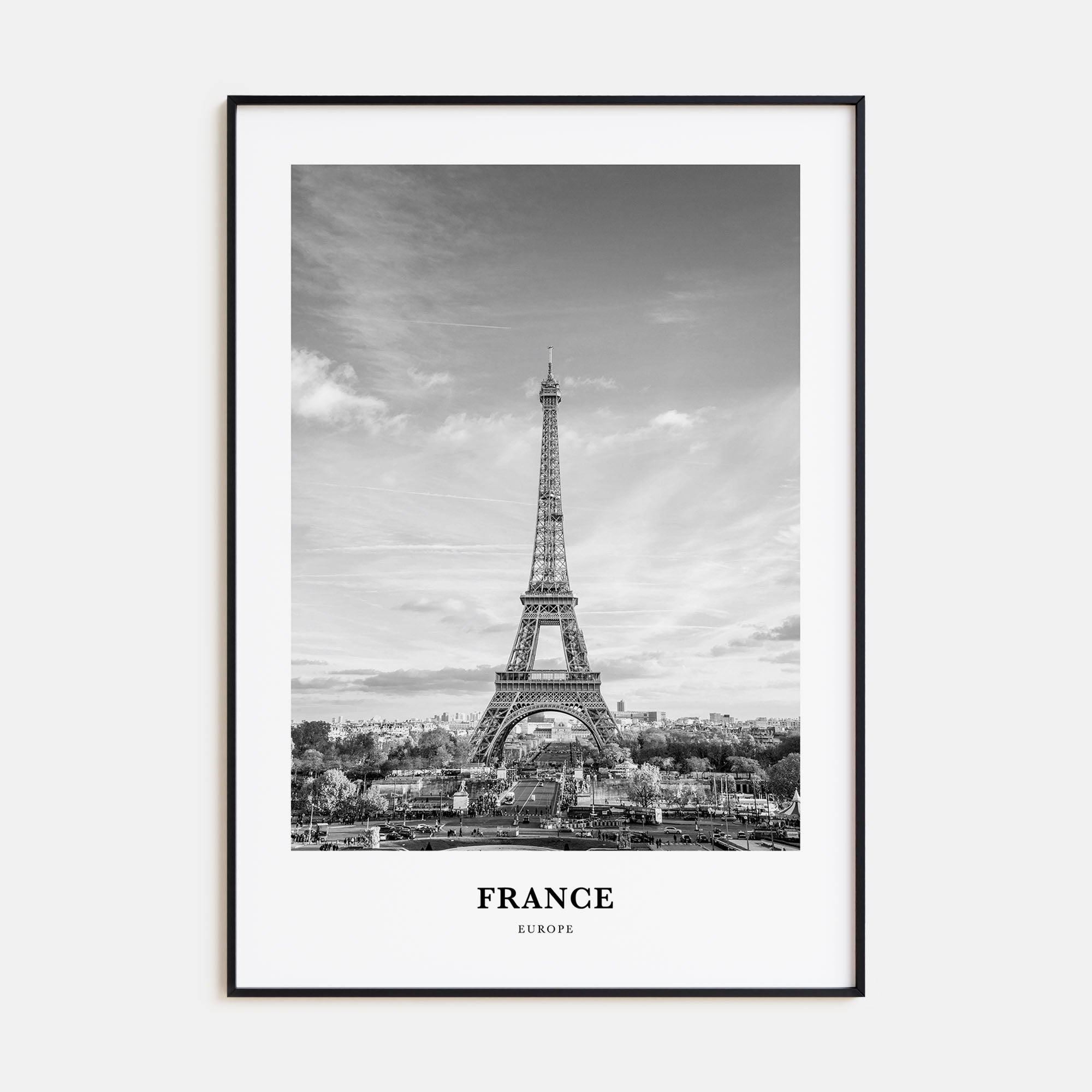 France Portrait B&W No 3 Poster