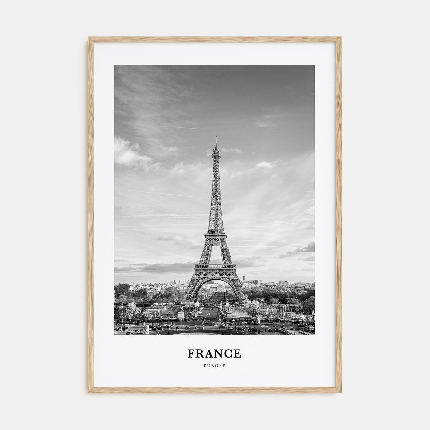 France Portrait B&W No 3 Poster