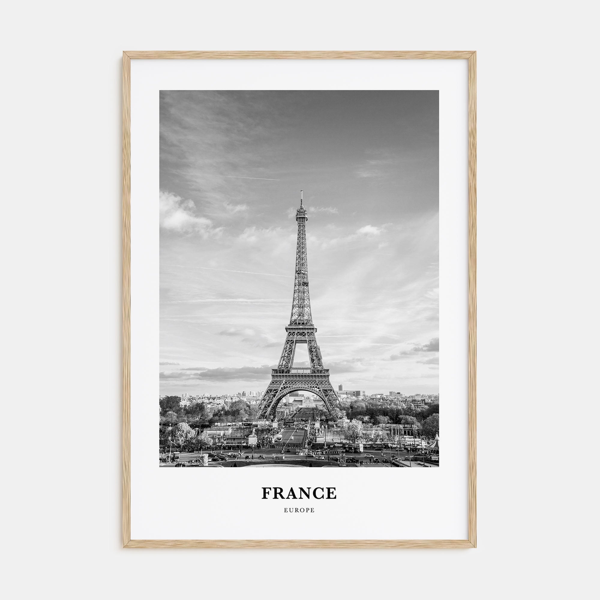 France Portrait B&W No 3 Poster