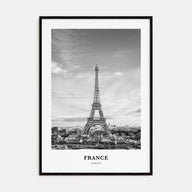 France Portrait B&W No 3 Poster