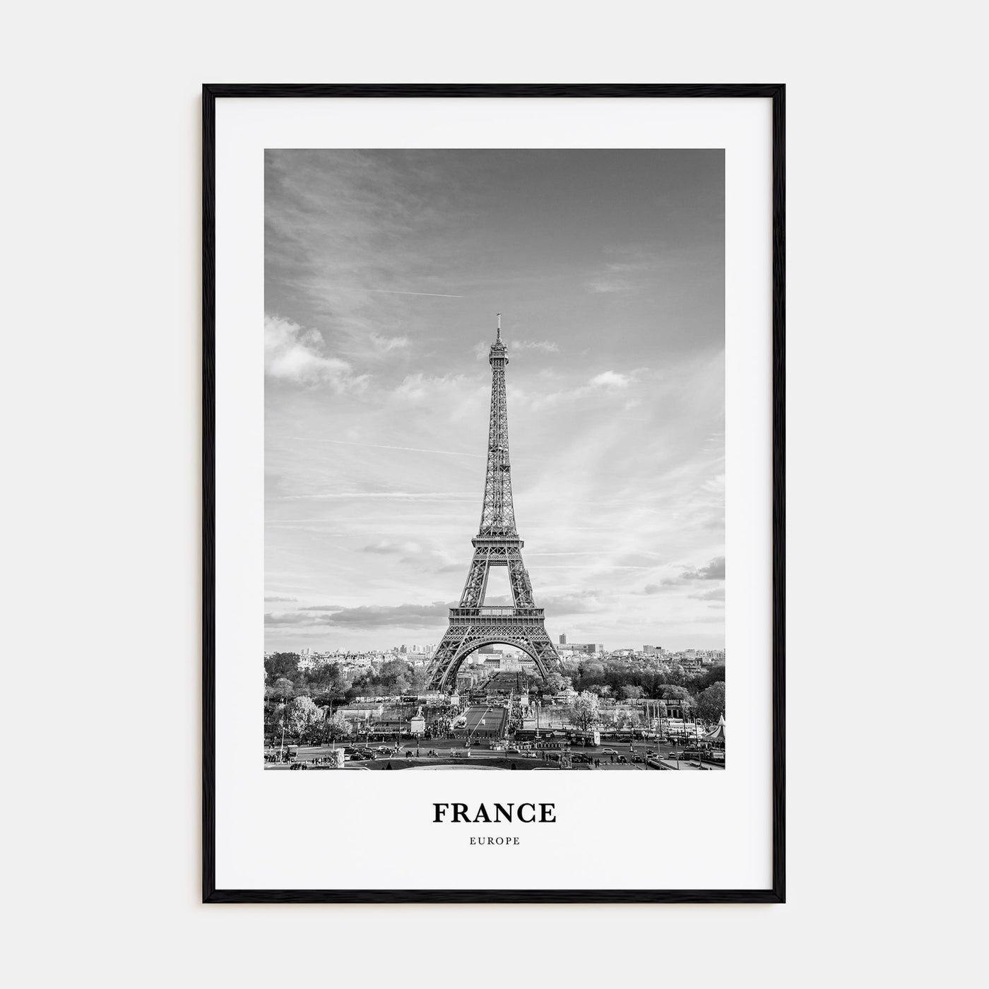 France Portrait B&W No 3 Poster