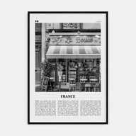 France Travel B&W No 2 Poster