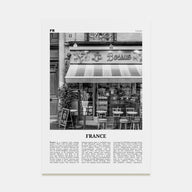 France Travel B&W No 2 Poster